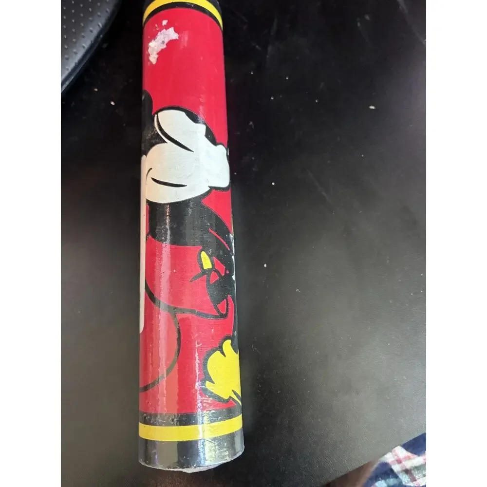 VTG Disney MICKEY MOUSE Classic Wallpaper Border Roll 5 Yards Red Black Yellow